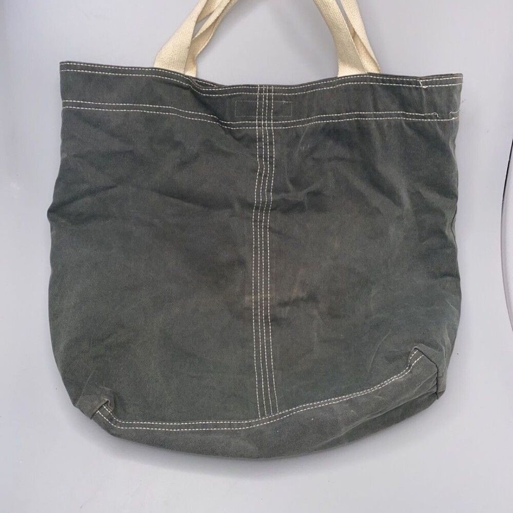Riviera Maya Mexico 1984 Tote Bag - Green Organic Cotton Canvas 14” x 14” x 4” - Picture 3 of 8
